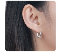 Unique Design Silver Hoop Earring HO-2529